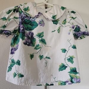 Plum Pudding LTD Kids Floral Vine Shirt